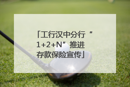 工行汉中分行“1+2+N”推进存款保险宣传