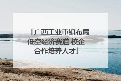 广西工业重镇布局低空经济赛道 校企合作培养人才
