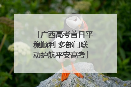 广西高考首日平稳顺利 多部门联动护航平安高考