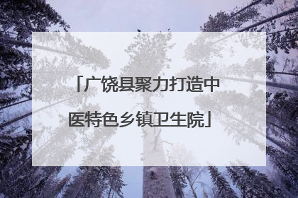 广饶县聚力打造中医特色乡镇卫生院