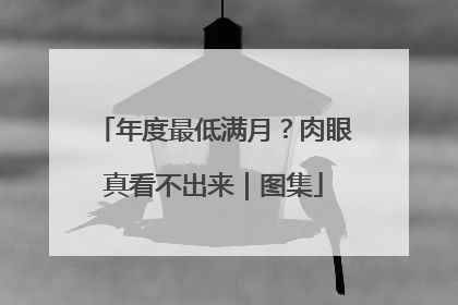 年度最低满月？肉眼真看不出来｜图集
