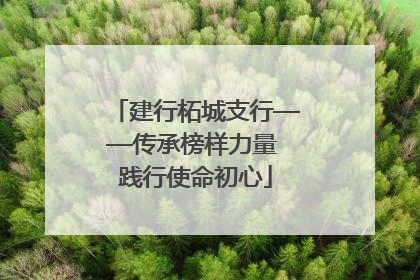 建行柘城支行——传承榜样力量 践行使命初心