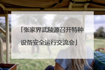 张家界武陵源召开特种设备安全运行交流会