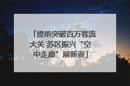 提前突破百万客流大关 苏区振兴“空中走廊”展新翼