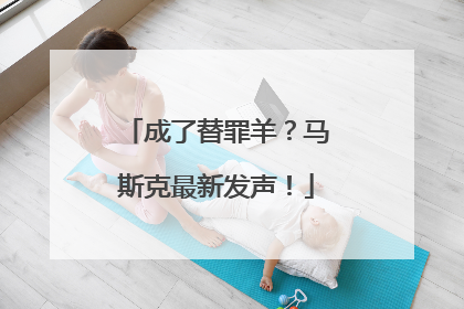 成了替罪羊？马斯克最新发声！