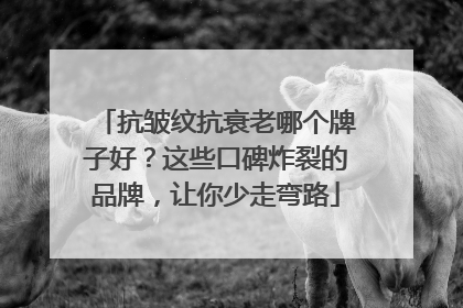抗皱纹抗衰老哪个牌子好？这些口碑炸裂的品牌，让你少走弯路