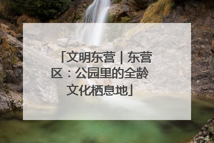文明东营｜东营区：公园里的全龄文化栖息地