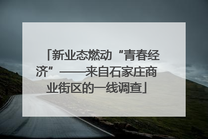 新业态燃动“青春经济”——来自石家庄商业街区的一线调查