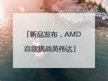 新品发布，AMD意欲挑战英伟达