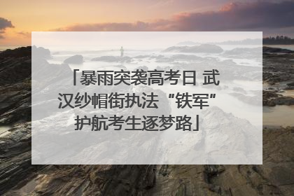 暴雨突袭高考日 武汉纱帽街执法“铁军”护航考生逐梦路