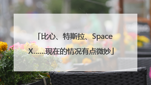 比心、特斯拉、SpaceX……现在的情况有点微妙