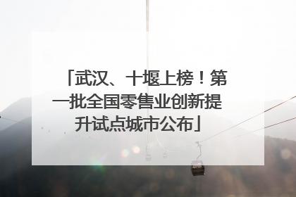 武汉、十堰上榜！第一批全国零售业创新提升试点城市公布