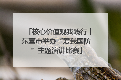 核心价值观我践行丨东营市举办“爱我国防”主题演讲比赛