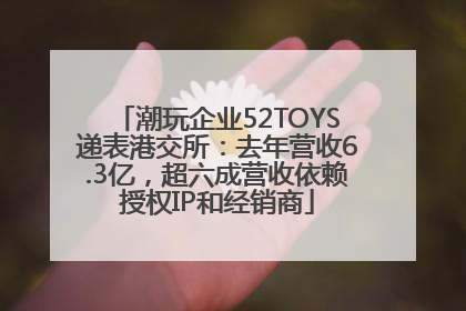 潮玩企业52TOYS递表港交所：去年营收6.3亿，超六成营收依赖授权IP和经销商