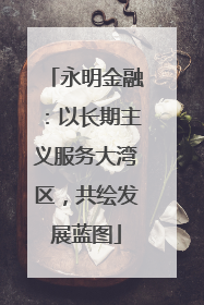 永明金融：以长期主义服务大湾区，共绘发展蓝图
