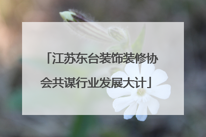 江苏东台装饰装修协会共谋行业发展大计