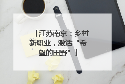 江苏南京：乡村新职业，激活“希望的田野”