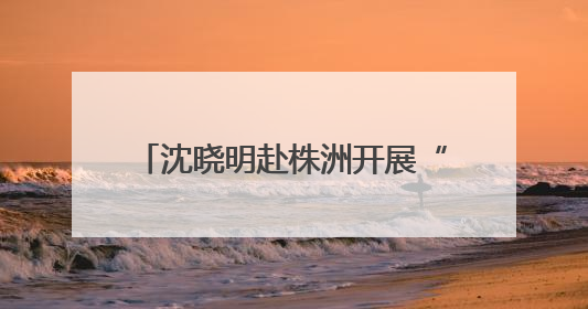 沈晓明赴株洲开展“七一”走访慰问并为基层党支部讲党课