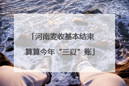 河南麦收基本结束 算算今年“三夏”账
