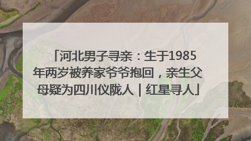 河北男子寻亲：生于1985年两岁被养家爷爷抱回，亲生父母疑为四川仪陇人｜红星寻人