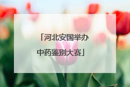 河北安国举办中药鉴别大赛