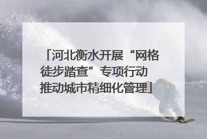 河北衡水开展“网格徒步踏查”专项行动 推动城市精细化管理