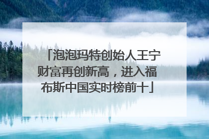 泡泡玛特创始人王宁财富再创新高，进入福布斯中国实时榜前十