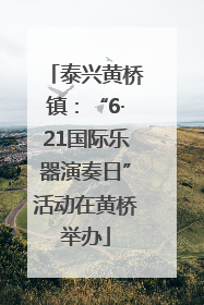 泰兴黄桥镇：“6·21国际乐器演奏日”活动在黄桥举办