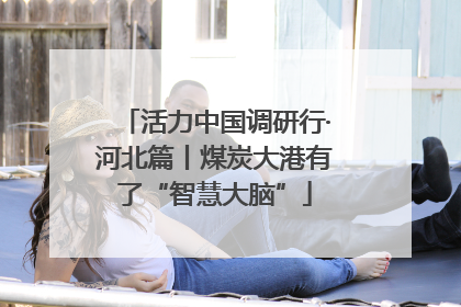 活力中国调研行·河北篇丨煤炭大港有了“智慧大脑”