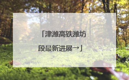 津潍高铁潍坊段最新进展→