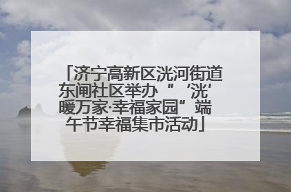 济宁高新区洸河街道东闸社区举办“‘洸’暖万家·幸福家园”端午节幸福集市活动