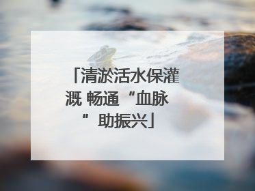 清淤活水保灌溉 畅通“血脉”助振兴