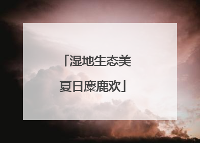 湿地生态美 夏日麋鹿欢