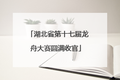 湖北省第十七届龙舟大赛圆满收官
