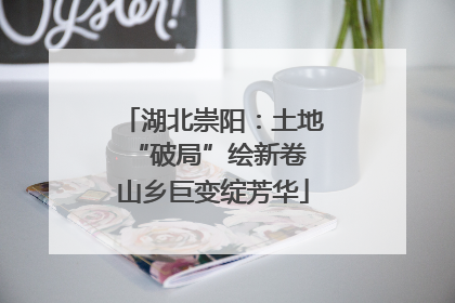 湖北崇阳：土地“破局”绘新卷 山乡巨变绽芳华