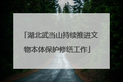 湖北武当山持续推进文物本体保护修缮工作
