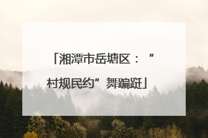 湘潭市岳塘区：“村规民约”舞蹁跹