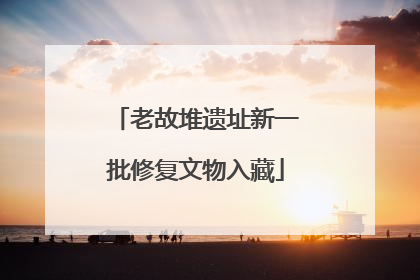 老故堆遗址新一批修复文物入藏