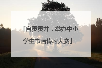 自贡贡井：举办中小学生书画传习大赛