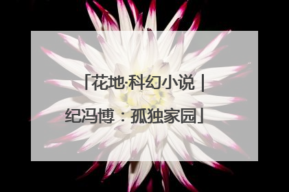 花地·科幻小说｜纪冯博：孤独家园