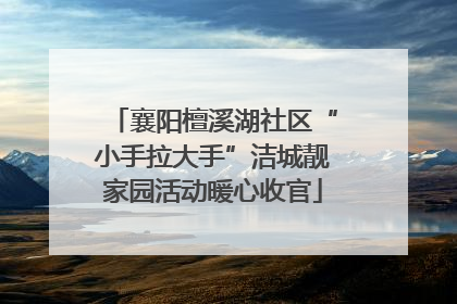 襄阳檀溪湖社区“小手拉大手”洁城靓家园活动暖心收官