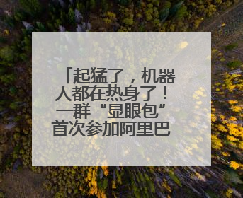起猛了，机器人都在热身了！一群“显眼包”首次参加阿里巴巴运动会