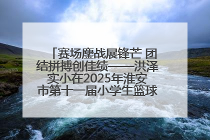 赛场鏖战展锋芒 团结拼搏创佳绩——洪泽实小在2025年淮安市第十一届小学生篮球比赛中再获佳绩