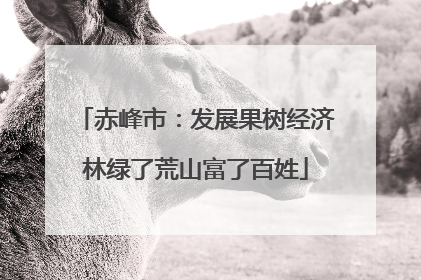 赤峰市：发展果树经济林绿了荒山富了百姓