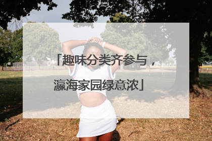 趣味分类齐参与，瀛海家园绿意浓