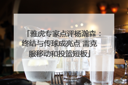 雅虎专家点评杨瀚森：终结与传球成亮点 需克服移动和投篮短板