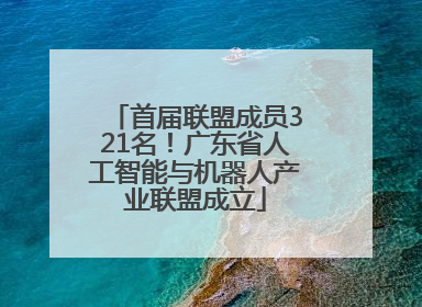 首届联盟成员321名！广东省人工智能与机器人产业联盟成立