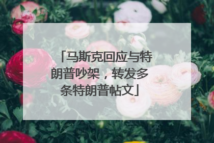 马斯克回应与特朗普吵架，转发多条特朗普帖文