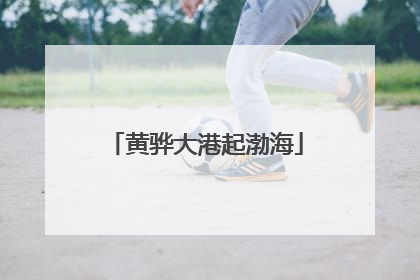 黄骅大港起渤海