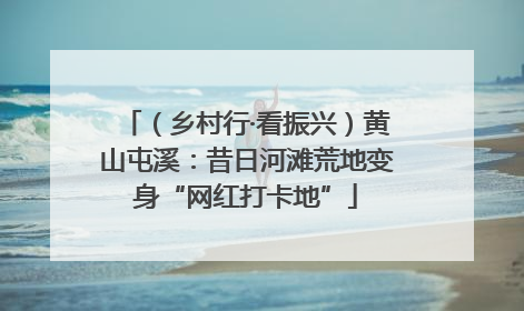 （乡村行·看振兴）黄山屯溪：昔日河滩荒地变身“网红打卡地”